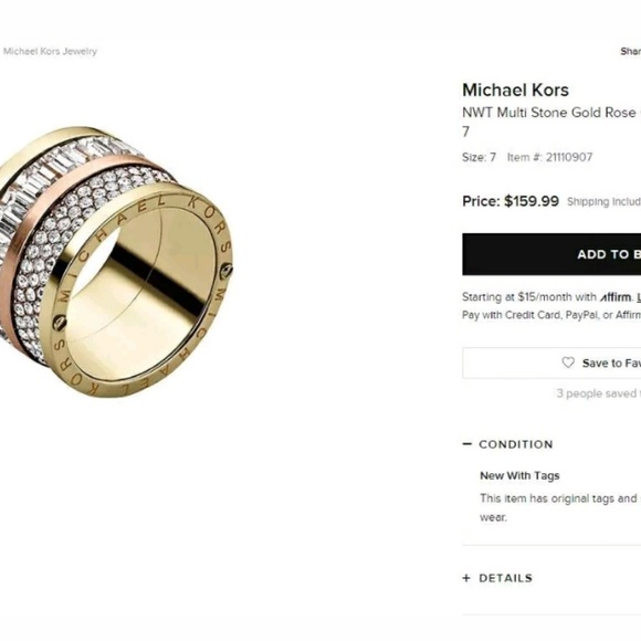 Michael Kors Ring - Picture 4 of 4